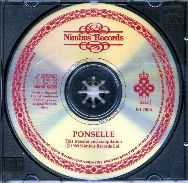 Rosa Ponselle - Ponselle (CD) (Near Mint (NM Or M-)) - DaddyPop