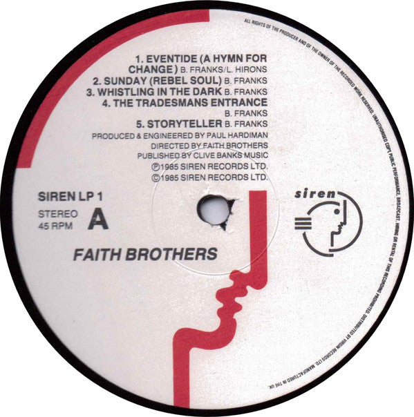 Faith Brothers : Eventide (LP, Album, Gat)