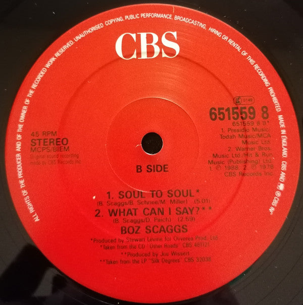 Boz Scaggs : Heart Of Mine (12")