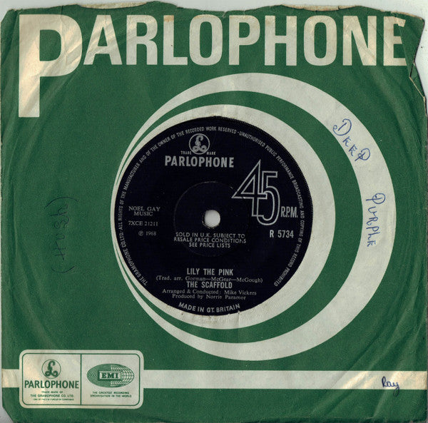 Scaffold : Lily The Pink (7", Single, Sol)
