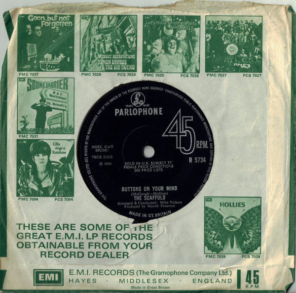 Scaffold : Lily The Pink (7", Single, Sol)