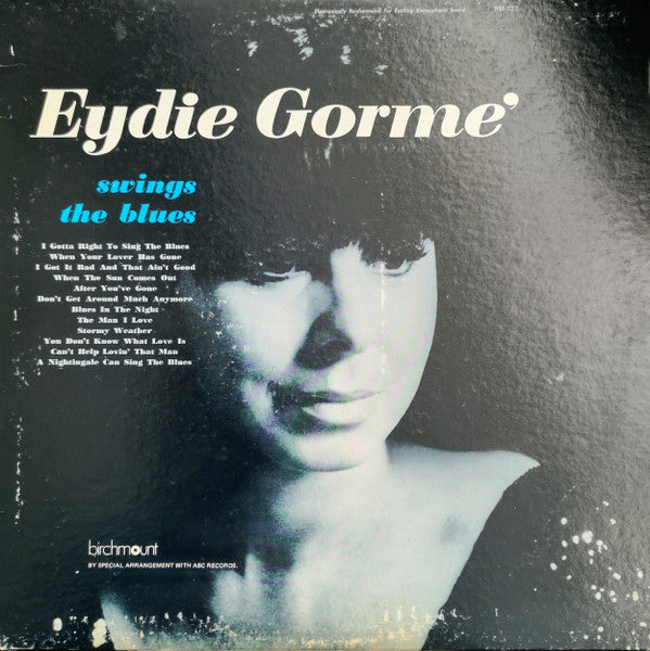 Eydie Gormé : Eydie Swings The Blues (LP, Album, RE)