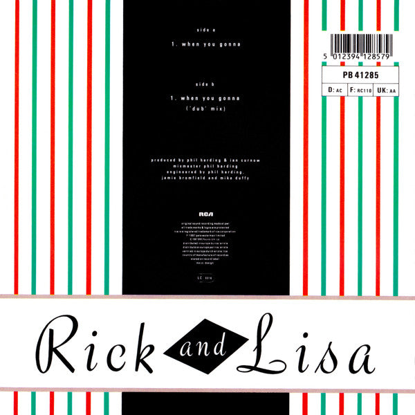 Rick Astley And Lisa Fabien : When You Gonna (7", Single)