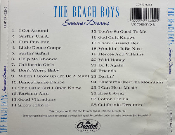 The Beach Boys : Summer Dreams (28 Classic Tracks) (CD, Comp)