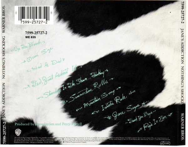 Jane's Addiction : Nothing's Shocking (CD, Album, RE)