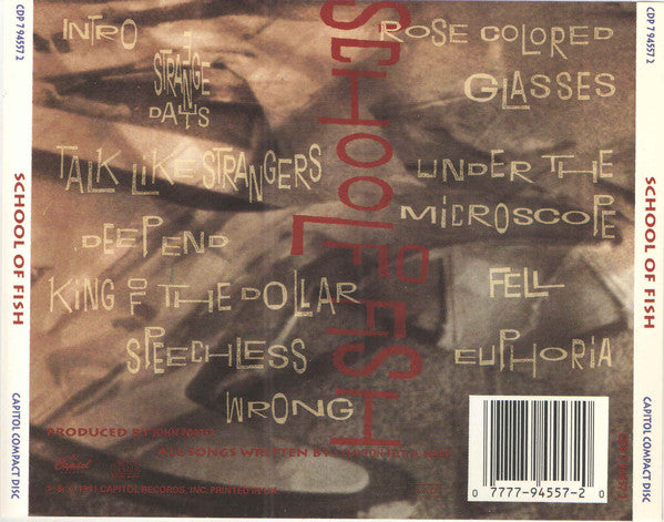 School Of Fish - School Of Fish (CD) (Very Good Plus (VG)) - DaddyPop