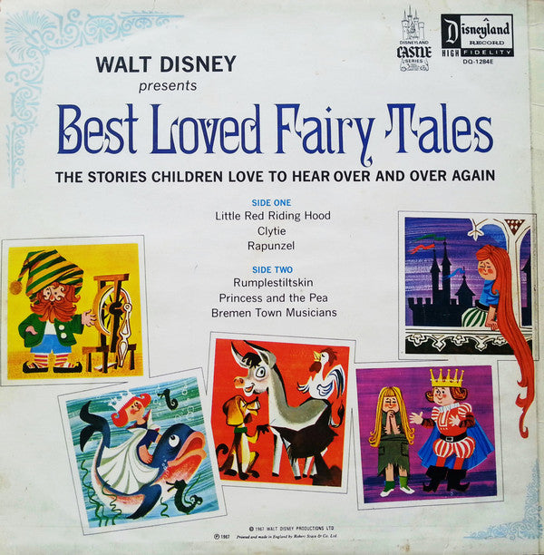 Jean Aubrey : Walt Disney Presents Best Loved Fairy Tales (LP, Album)