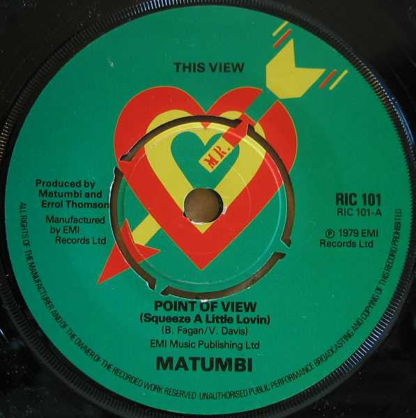 Matumbi : Point Of View (Squeeze A Little Lovin) (7")
