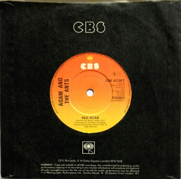 Adam And The Ants - Goody Two Shoes (7) (Very Good Plus (VG)) - DaddyPop