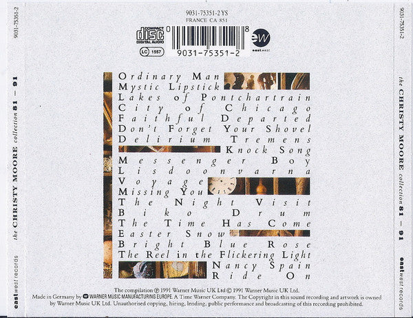 Christy Moore : The Christy Moore Collection 81 - 91 (CD, Comp, M/Print, RP)