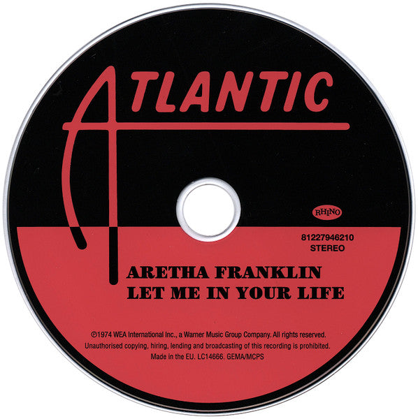 Aretha Franklin : Let Me In Your Life (CD, Album, RE, RM)