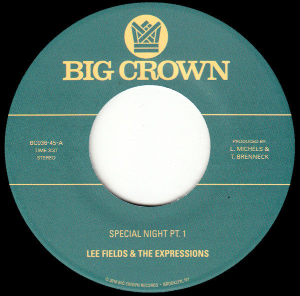 Lee Fields & The Expressions : Special Night (7")