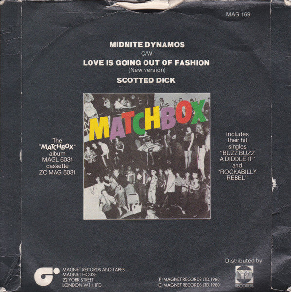 Matchbox (3) : Midnite Dynamos (7", Single, Sol)
