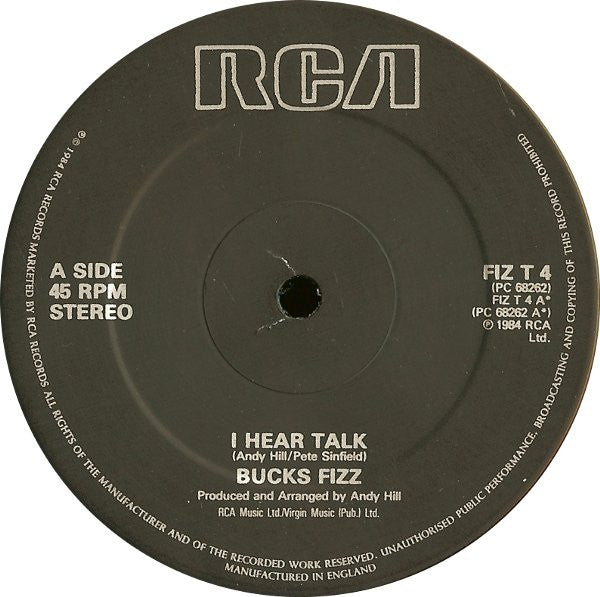 Bucks Fizz : I Hear Talk (12", Single)