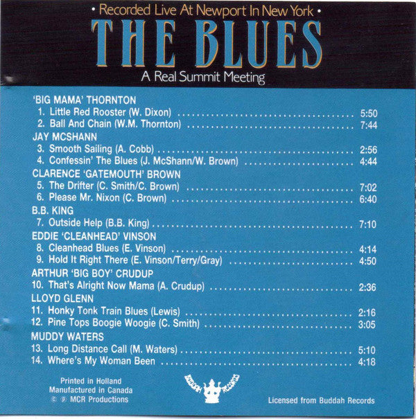 Various : The Blues - A Real Summit Meeting (Recorded Live At Newport In New York) (CD)