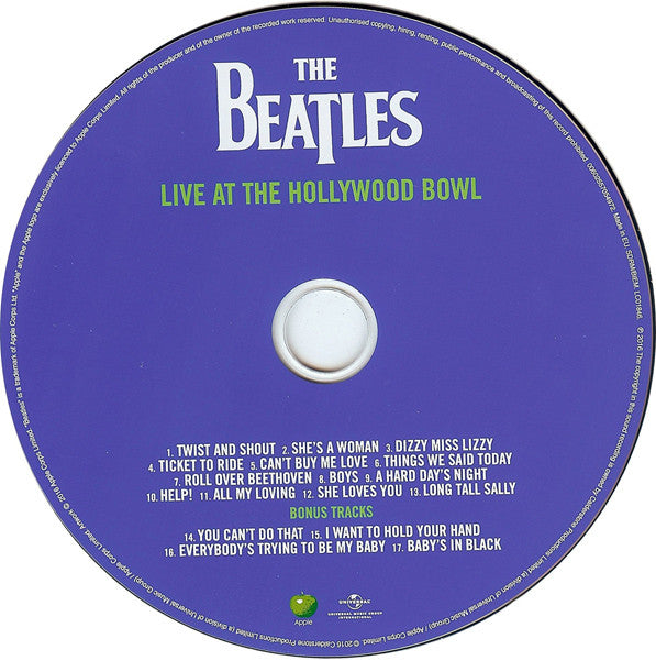 The Beatles : Live At The Hollywood Bowl (CD, Album, RE, RM, Dig)