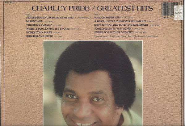 Charley Pride : Greatest Hits (LP, Album, Comp, RE)
