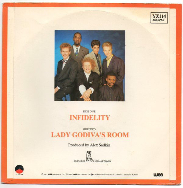 Simply Red : Infidelity (7", Single, Red)