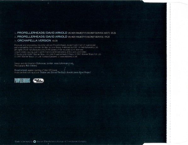 Propellerheads / David Arnold : On Her Majesty's Secret Service (CD, Single)