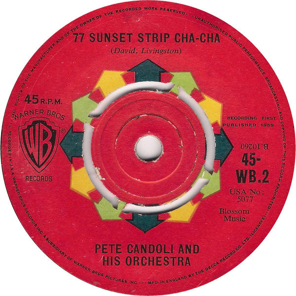 Don Ralke ,The Big Sound of Don Ralke Pete Candoli And His Orchestra : 77 Sunset Strip (7")