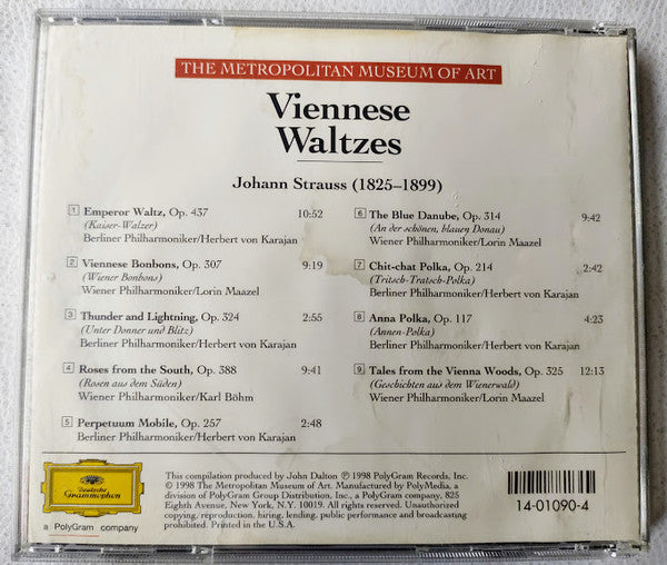 Johann Strauss Jr. - Viennese Waltzes (CD) (Very Good Plus (VG)) - DaddyPop