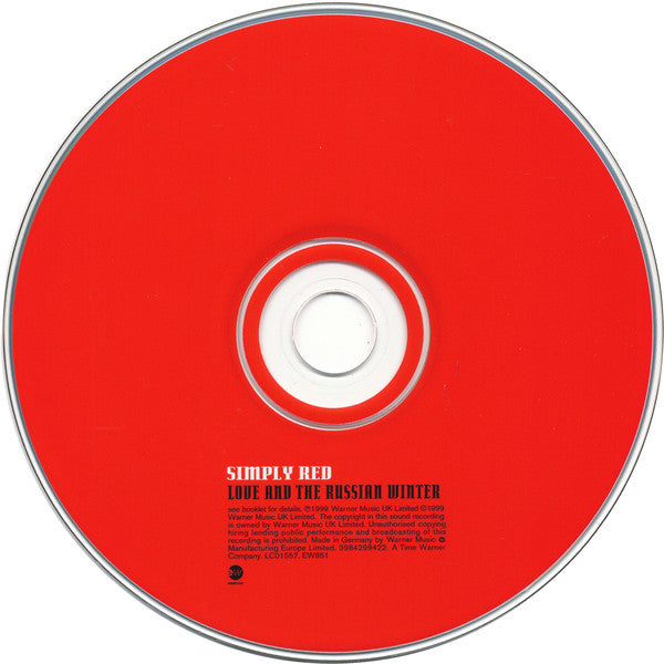Simply Red : Love And The Russian Winter (CD, Album)