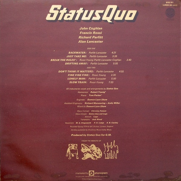 Status Quo : Quo (LP, Album, Mel)