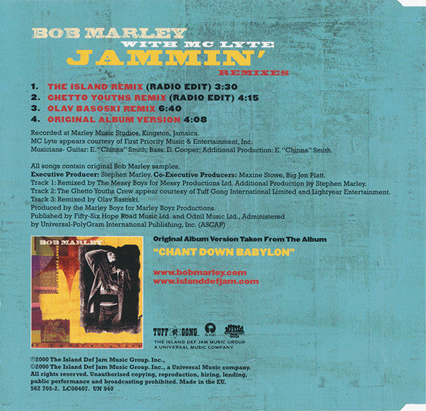 Bob Marley With MC Lyte : Jammin' (Remixes) (CD, Single)