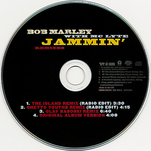 Bob Marley With MC Lyte : Jammin' (Remixes) (CD, Single)