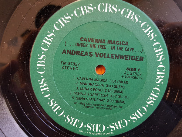 Andreas Vollenweider : Caverna Magica (...Under The Tree - In The Cave...) (LP, Album, Pit)
