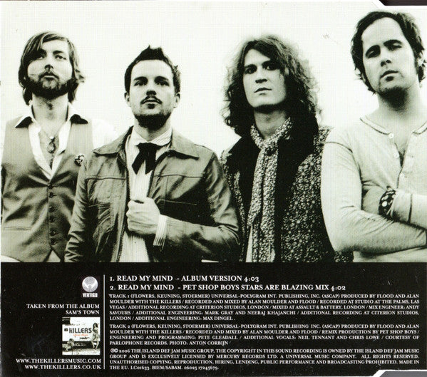 The Killers : Read My Mind (CD, Single)