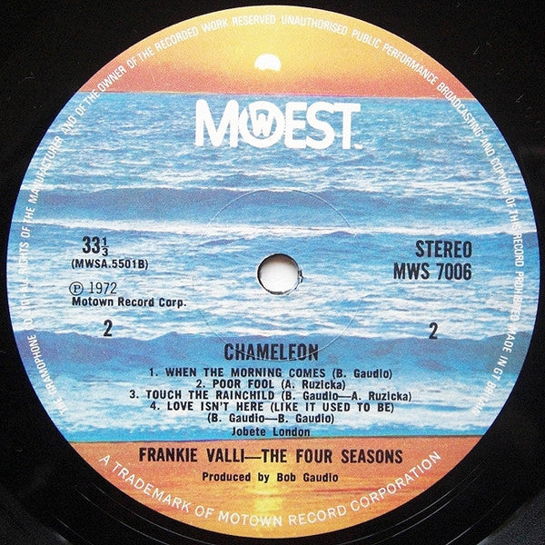 Frankie Valli - The Four Seasons : Chameleon (LP, RE)