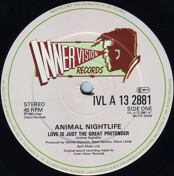 Animal Nightlife - Love Is Just The Great Pretender (12) (Very Good Plus (VG)) - DaddyPop