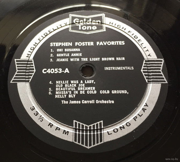 Jimmy Carroll And His Orchestra : Stephen Foster Favorites (LP, Album)