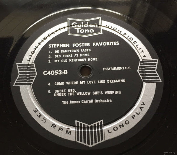 Jimmy Carroll And His Orchestra : Stephen Foster Favorites (LP, Album)