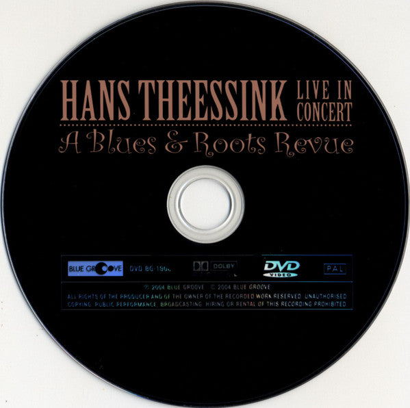 Hans Theessink : Live In Concert - A Blues & Roots Revue (DVD-V, PAL)