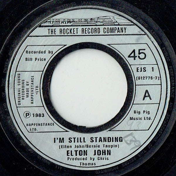 Elton John : I'm Still Standing (7", Single, Lar)