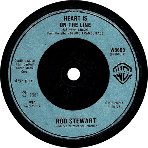 Rod Stewart : Love Touch (7", Single, Blu)