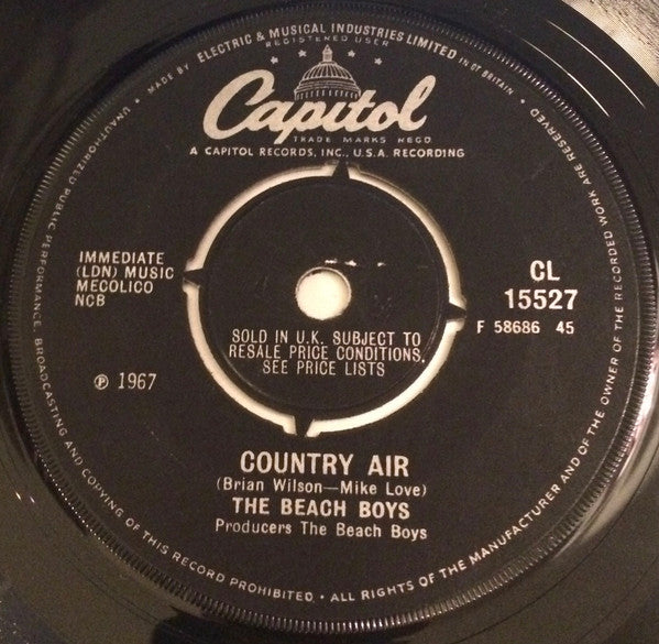 The Beach Boys : Darlin' (7", Single, Pus)