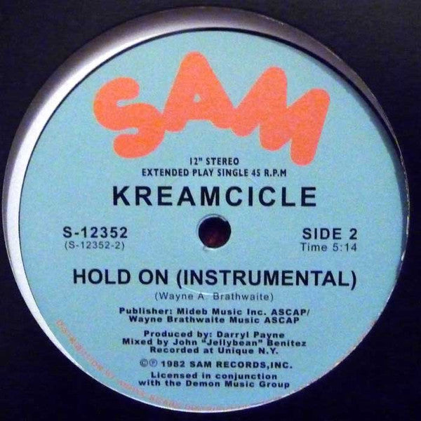 Kreamcicle : Hold On (12", RE, RM)