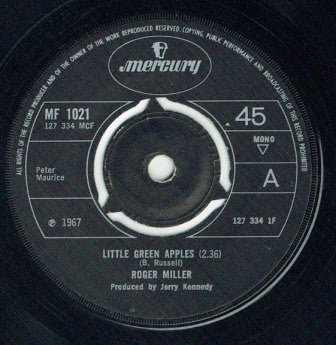 Roger Miller : Little Green Apples (7", Single, Mono, Thr)