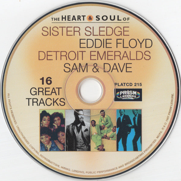 Sister Sledge / Eddie Floyd / Detroit Emeralds / Sam & Dave : The Heart & Soul Of... (CD, Comp)