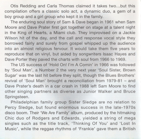 Sister Sledge / Eddie Floyd / Detroit Emeralds / Sam & Dave : The Heart & Soul Of... (CD, Comp)