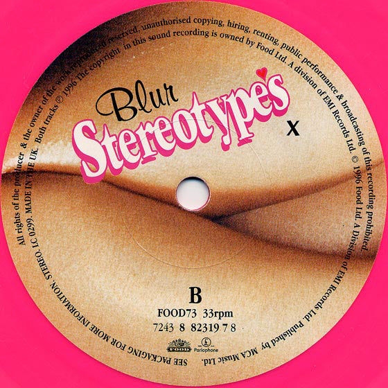 Blur : Stereotypes (7", Single, S/Edition, Pin)