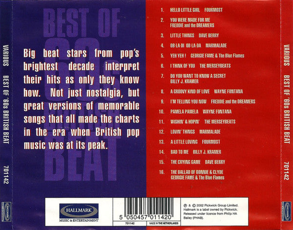 Various : Best Of '60s British Beat (CD, Comp)