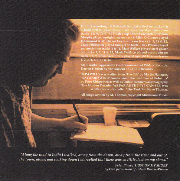 Mick Thomas And The Sure Thing : Dust On My Shoes (CD, Album, Enh)