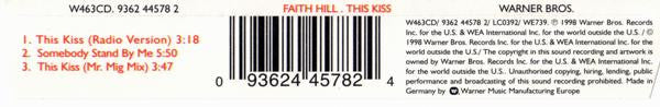 Faith Hill : This Kiss (CD, Maxi)