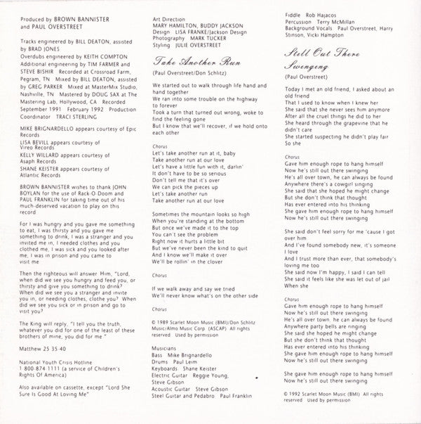 Paul Overstreet : Love Is Strong (CD, Album)