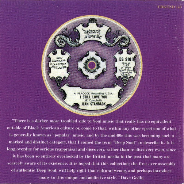 Dave Godin : Deep Soul Treasures (Taken From The Vaults...) (Volume 1) (CD, Comp)