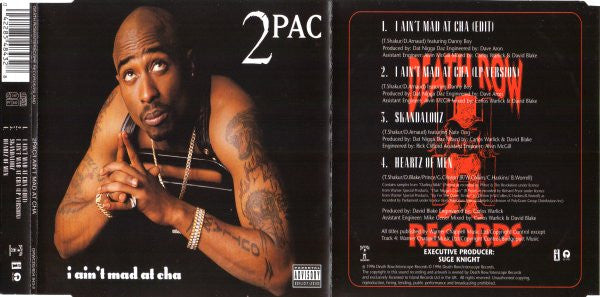 2Pac - I Aint Mad At Cha (CD) (Very Good Plus (VG)) - DaddyPop